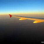 in den Flieger und los!