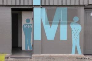 WC-Piktogramme an der Waterfront in Wellington