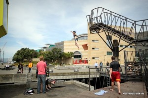 Der Sprungturm in der City