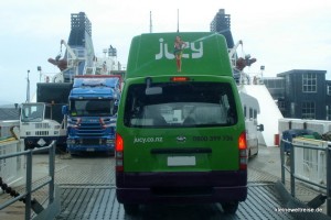Boarding der Interislander in Wellington Boarding der Interislander in Wellington