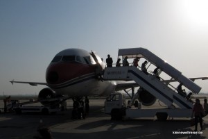 gelandet in Shanghai Pudong