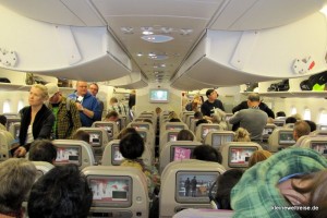 Economy Kabine der A380 von Emirates