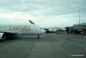 zwei Airbus A380 von Emirates
