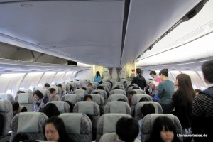 Kabine der Eva Air Airbus A330