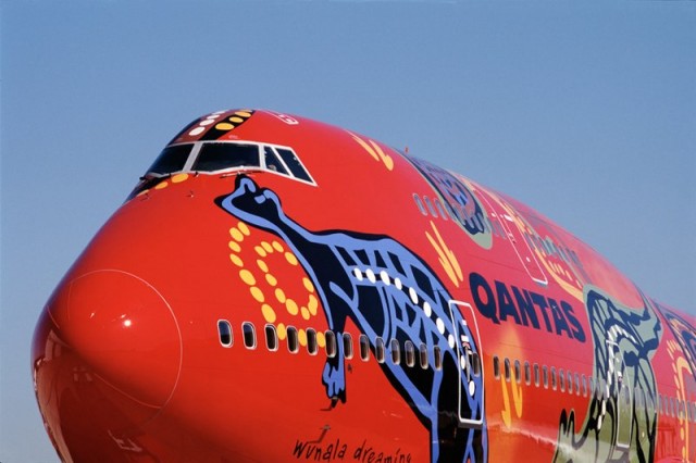 Qantas Boeing 747 Wunala Dreaming