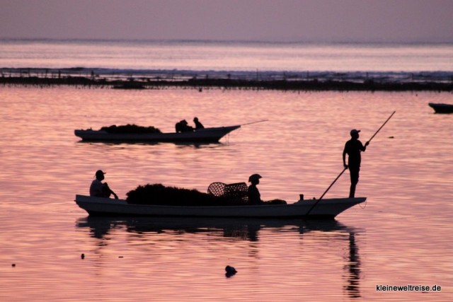 Sonnenuntergang ohne Sonne: Nusa Lembongan, Bali