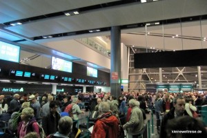 CheckIn in Dublin am Flughafen