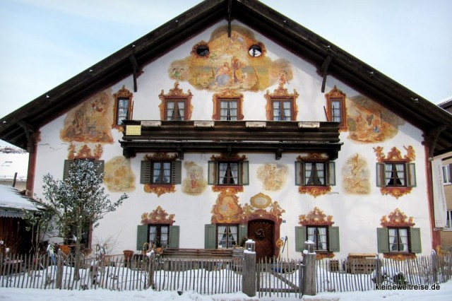 bemalte Fassade in Oberammergau