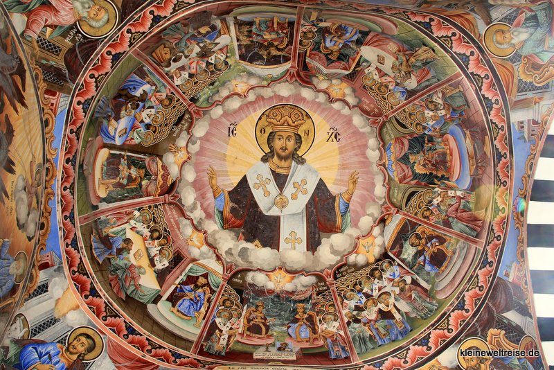 Deckenmalerei im Rila-Kloster